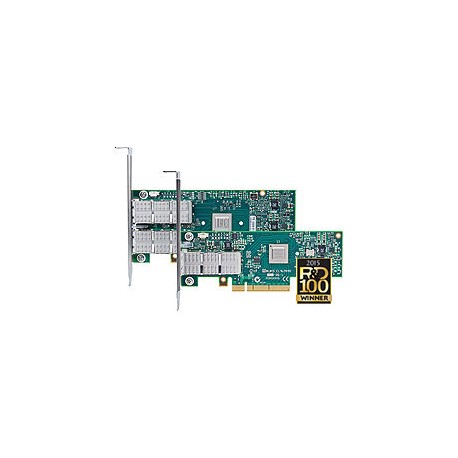 Адаптер Mellanox VPI MCX354A-TCBT ConnectX-3, 2 port QSFP, FDR10 IB (40Gb/s), 10GbE, PCIe x8 3.0
